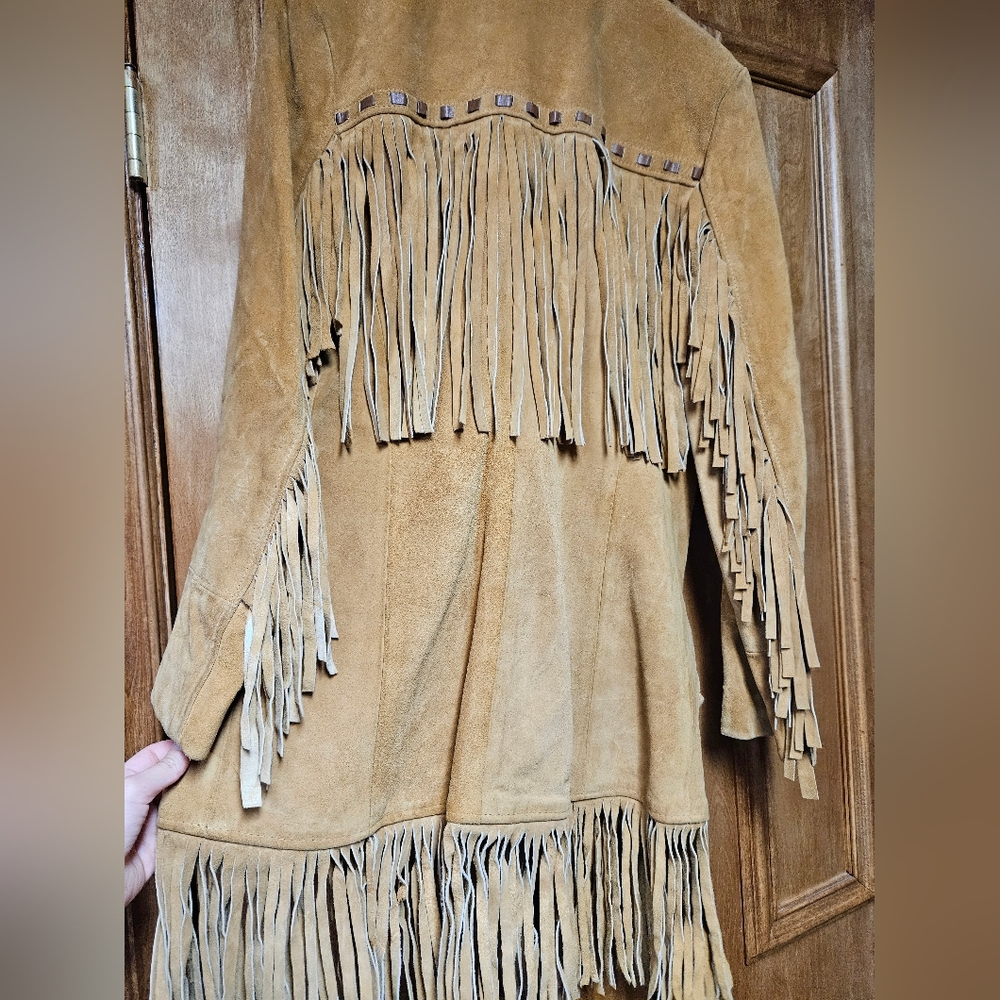 Genuine Leather Western Fringe Jacket - Picture 6 of 10